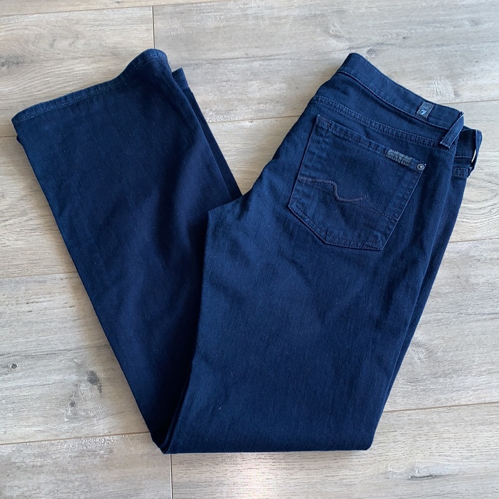 7 For All Mankind Indigo Bootcut Jean 28 - Picture 2 of 12